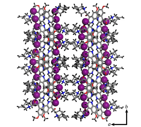 Herapathite crystal structure