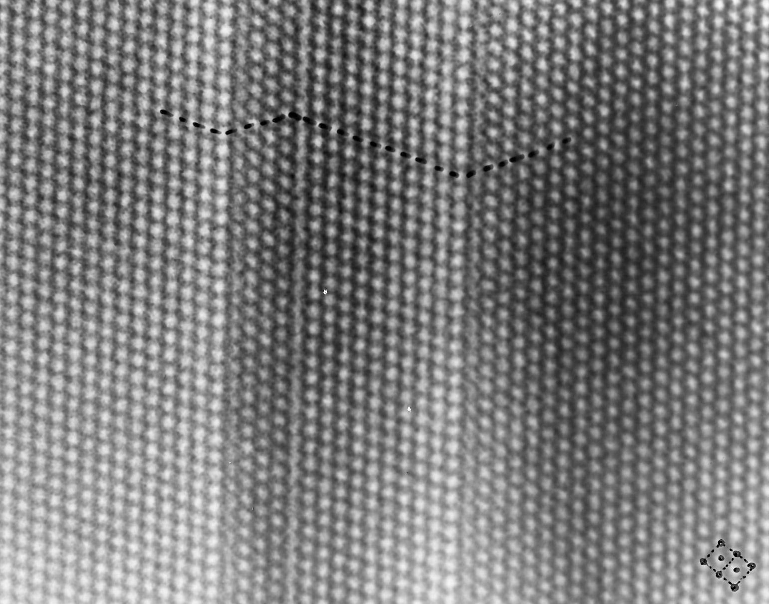 Defects in EFG ribbons; HRTEM