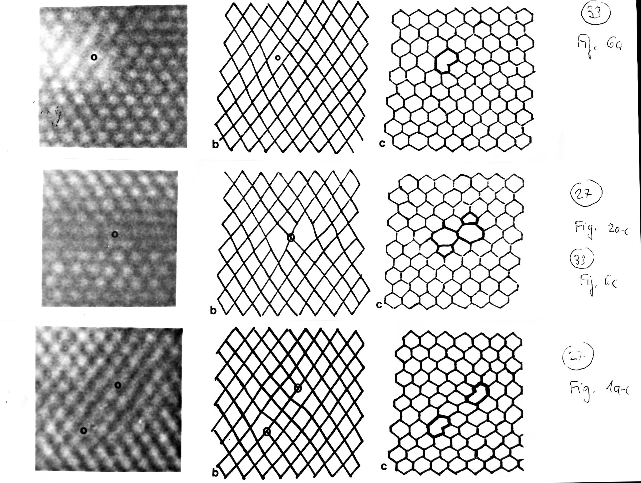 HRTEM ion damage in Si