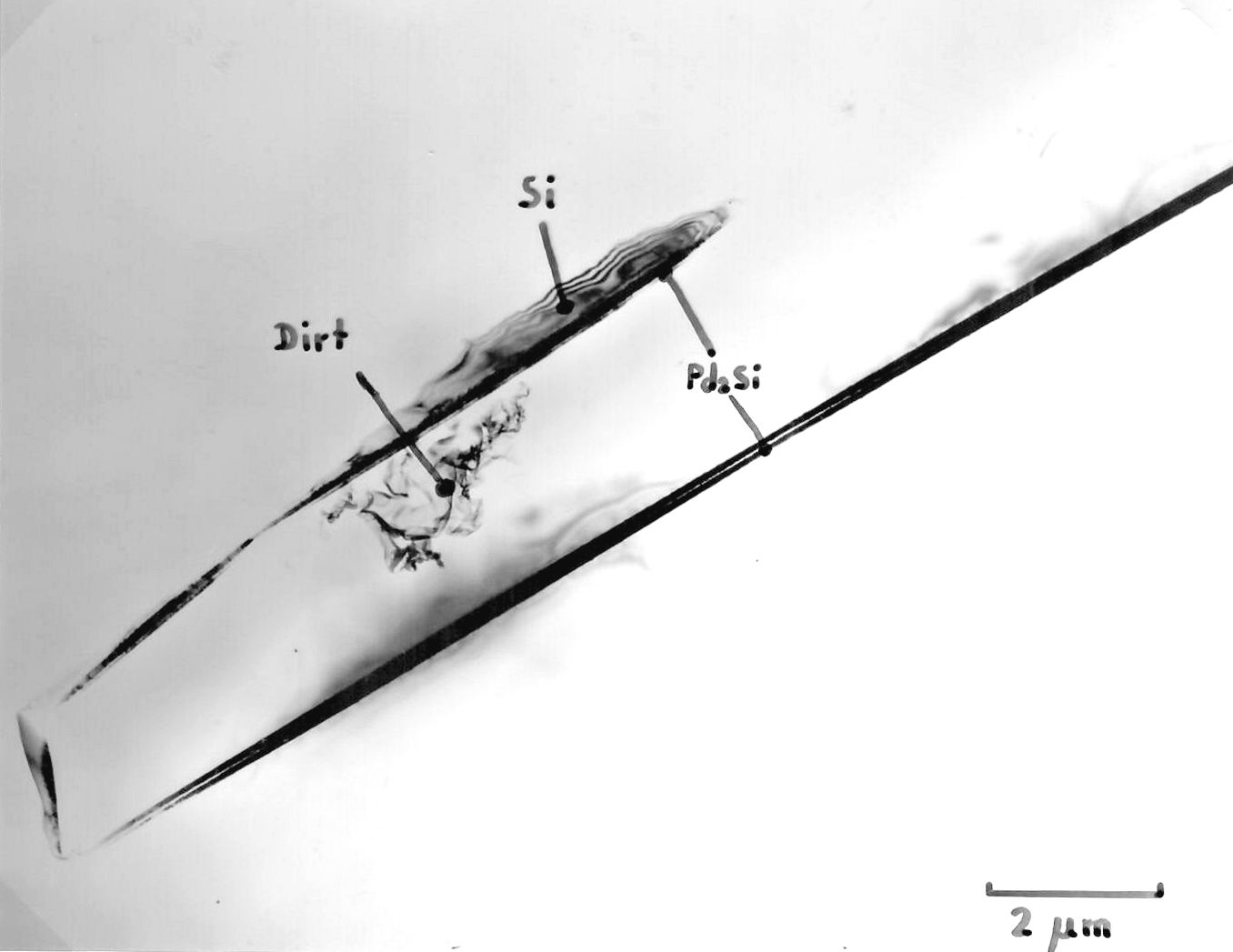 Si - silicide interface TEM