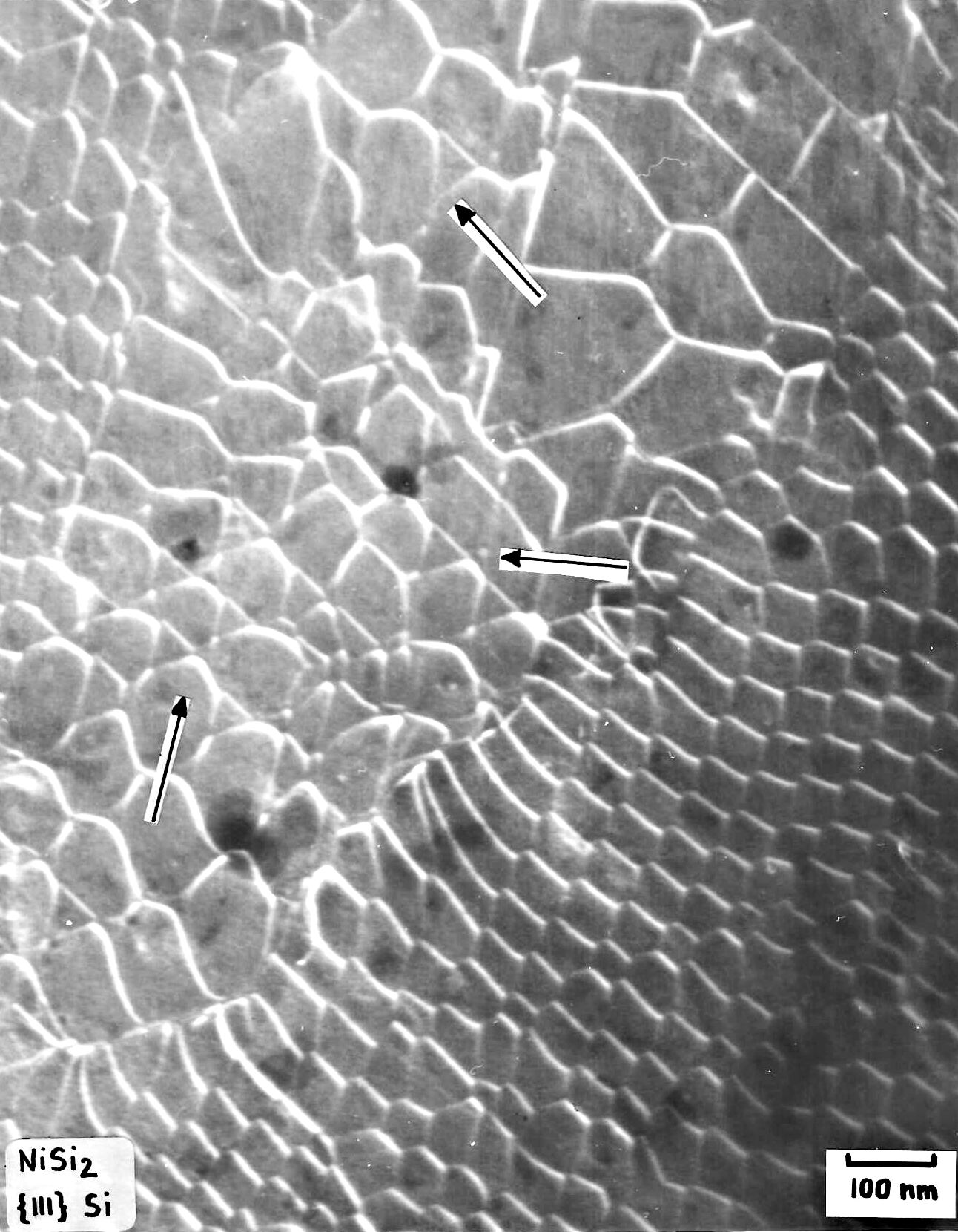 Si - silicide interface TEM
