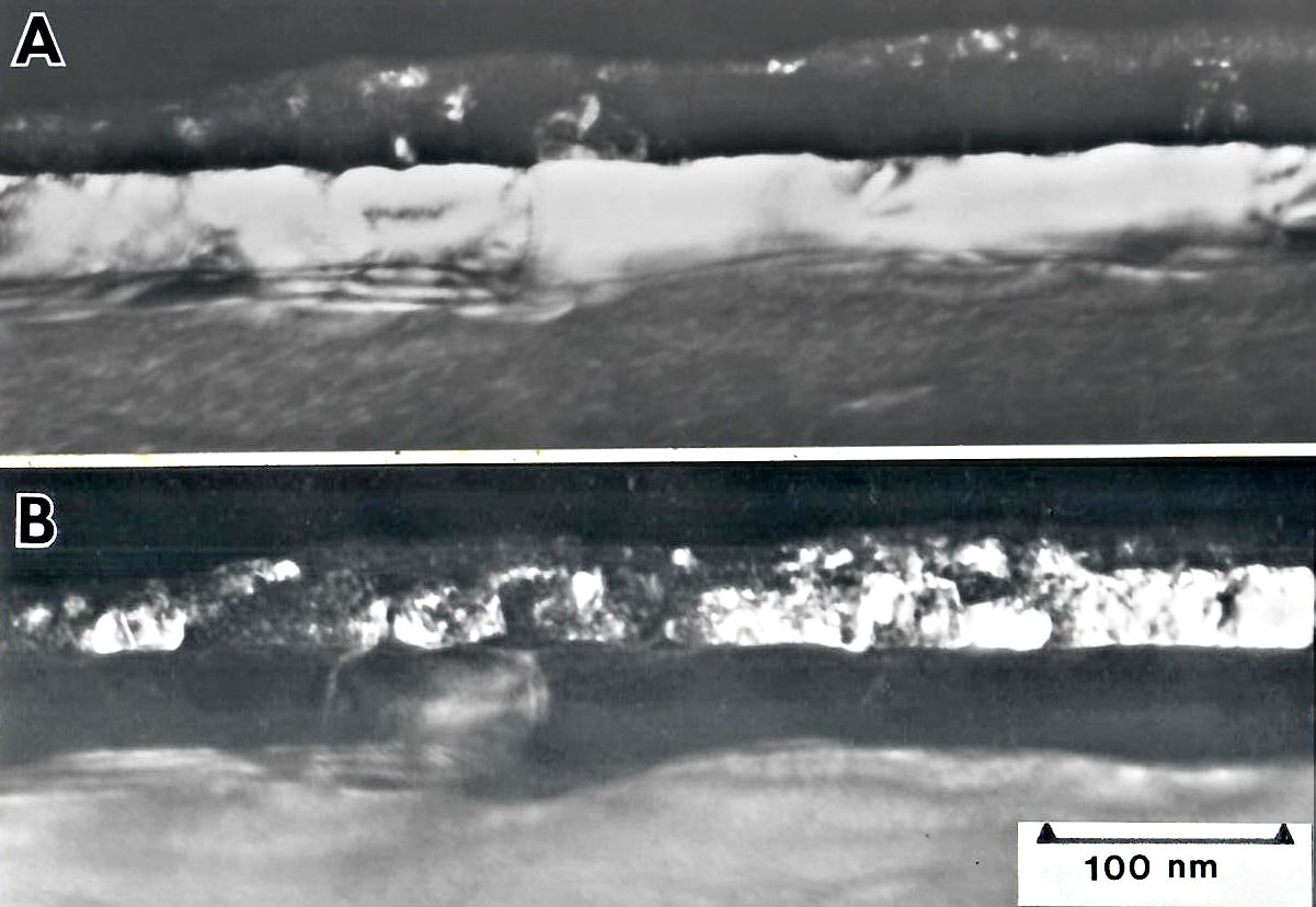 TEM Ni silicide interface