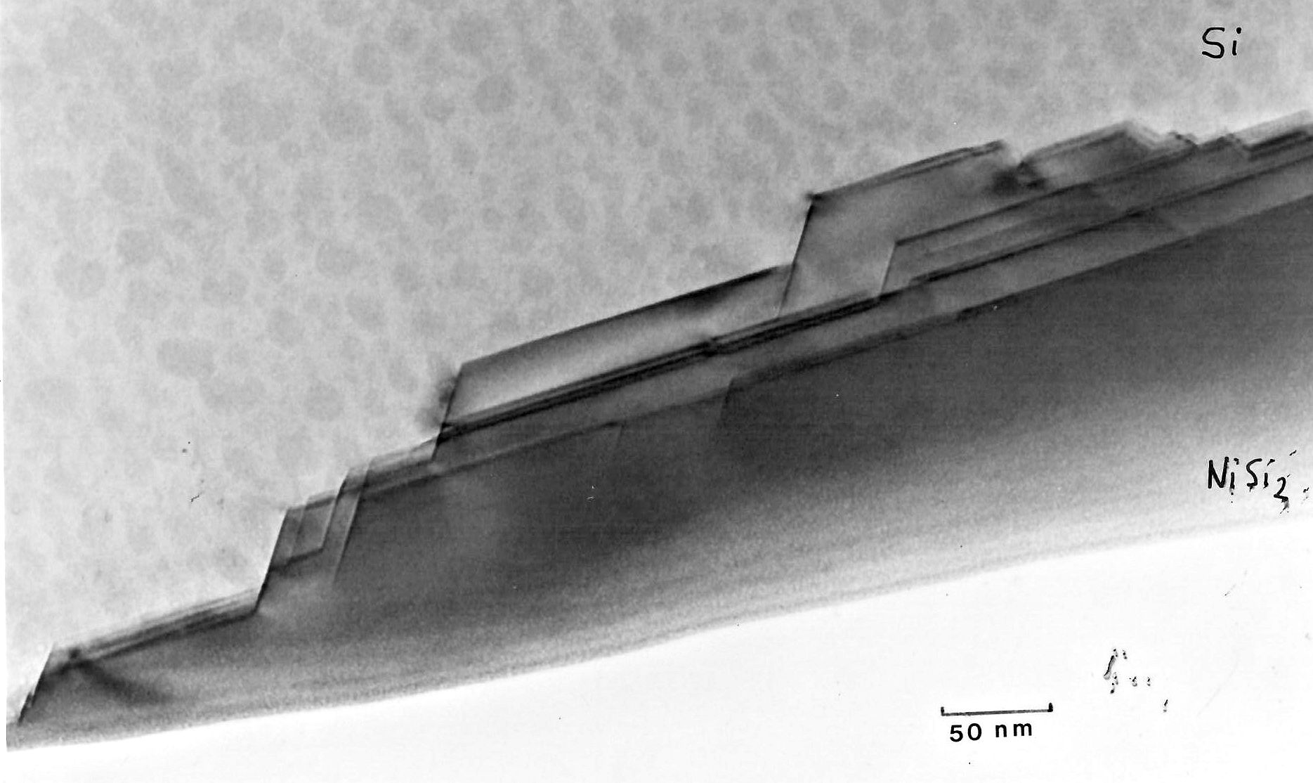 HRTEM Si - NiSiSi interface