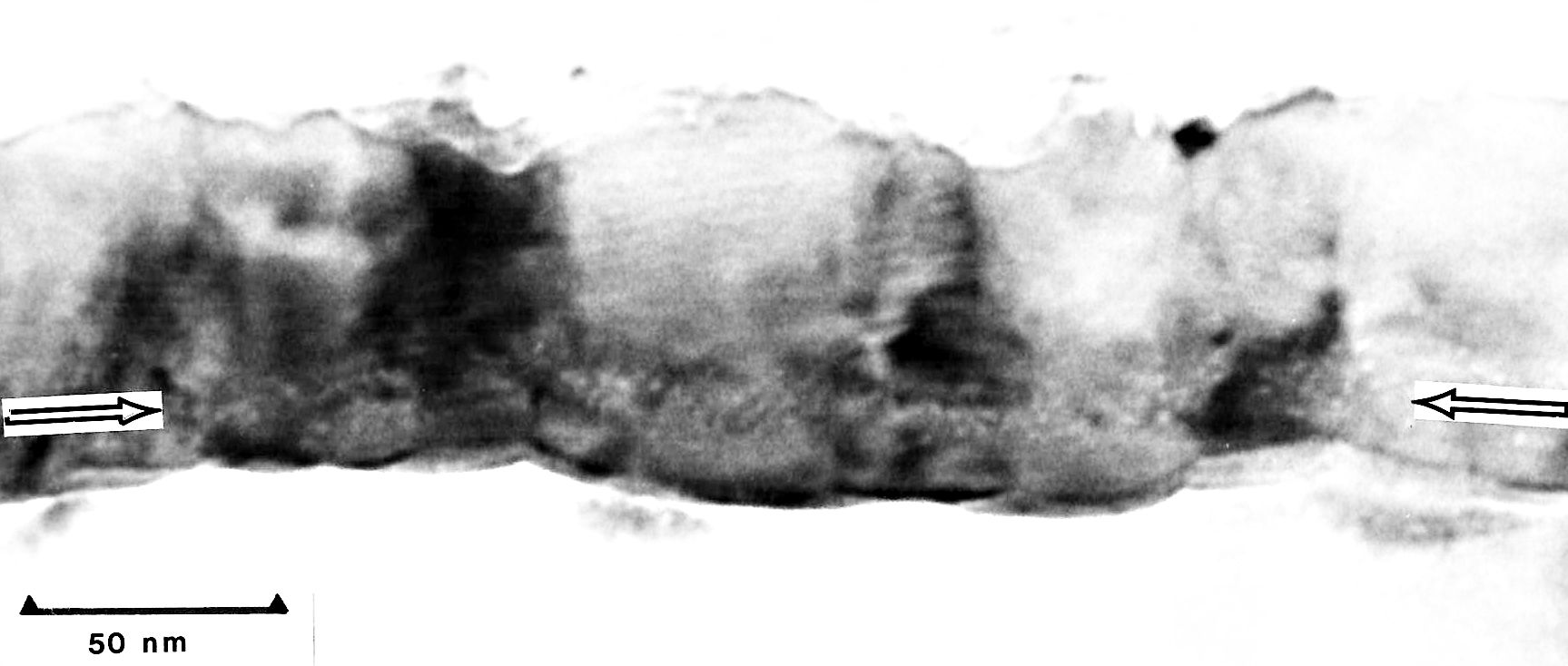 Si - silicide interface TEM
