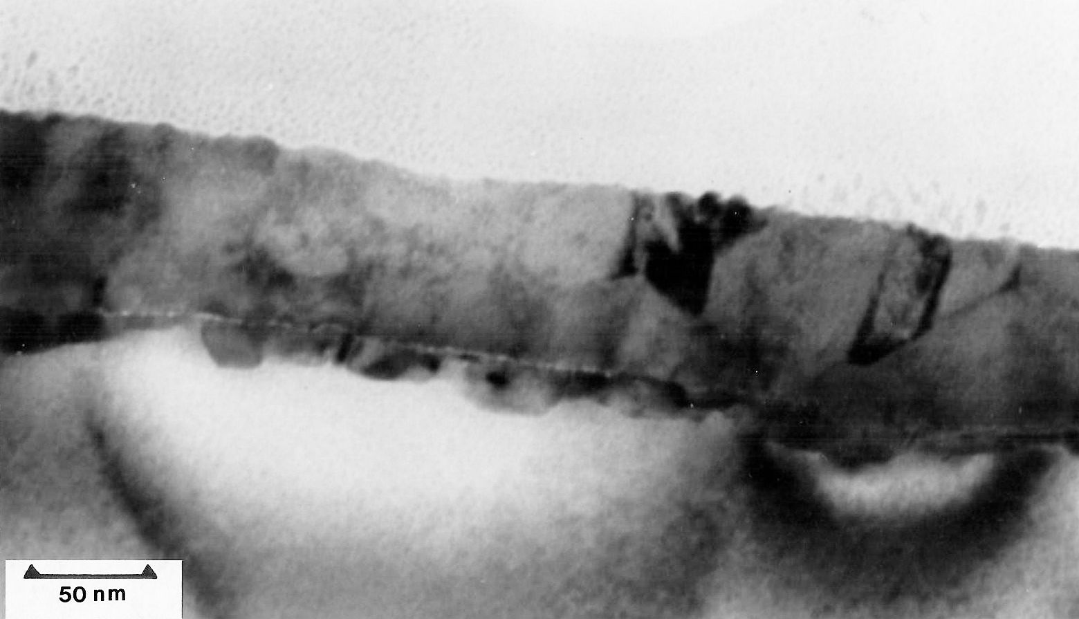 Si - silicide interface TEM