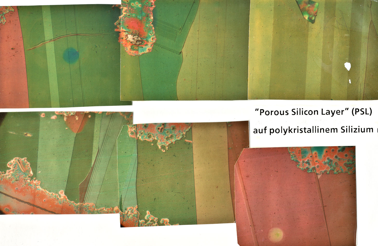 Porous Si layer, anodic etching