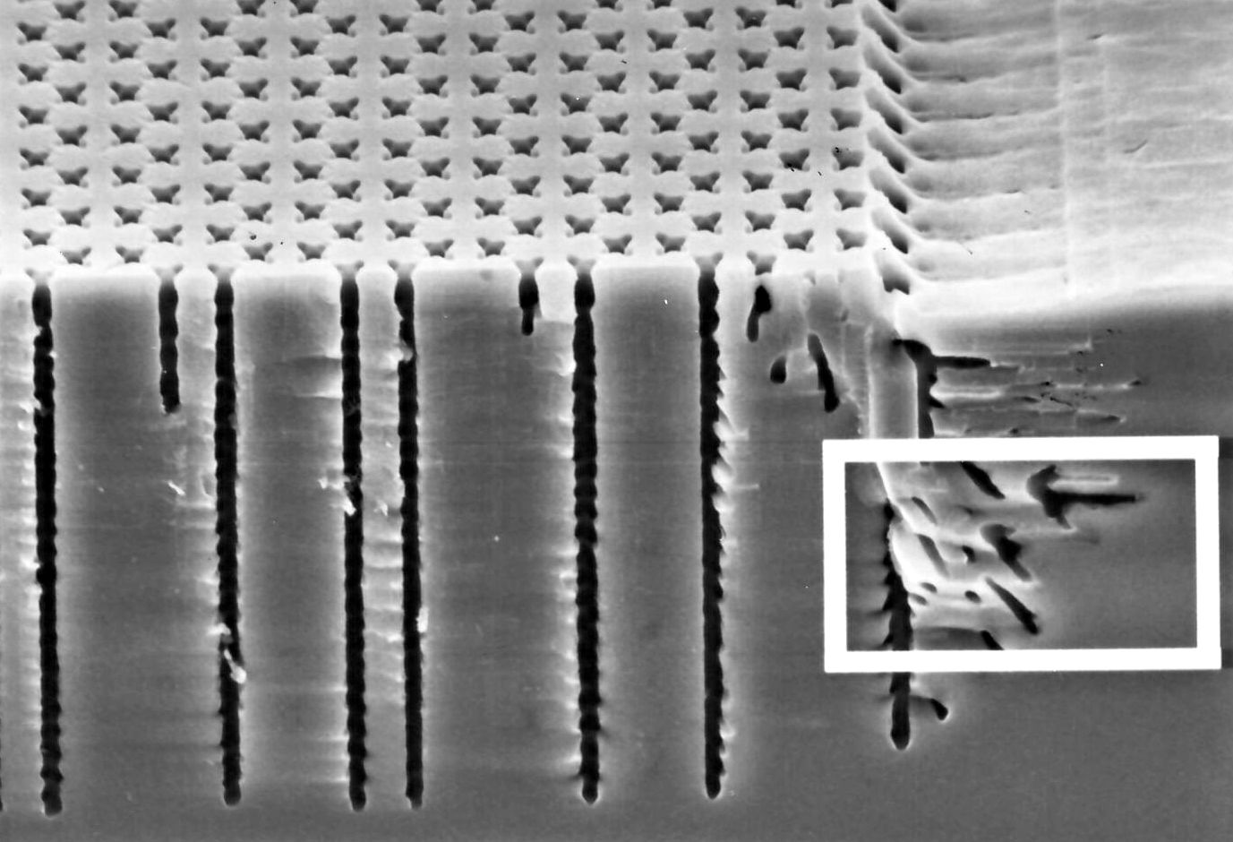 Discovery macropores in Si