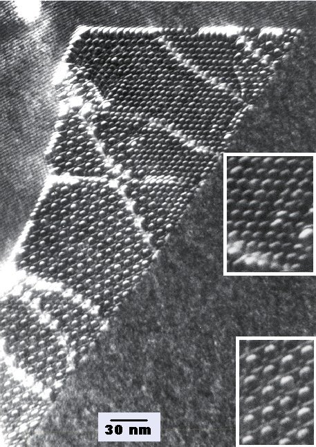 Twins in small angle twist grain boundary