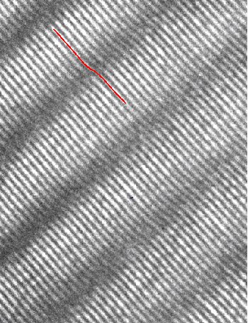 HRTEM ofscrew dislocations 