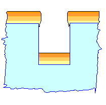 Contact hole filling with 
evaporation