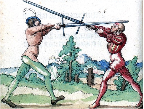 Fighting with the long sword