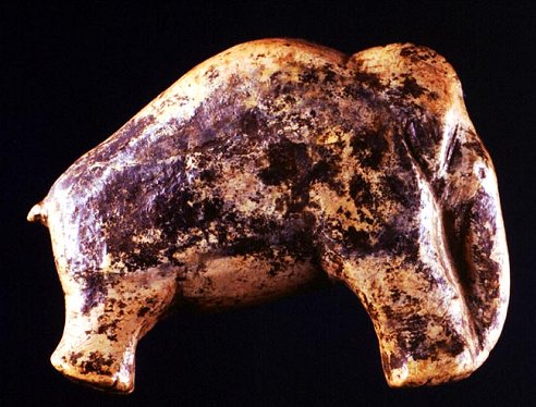 Suebian stone age art mammoth