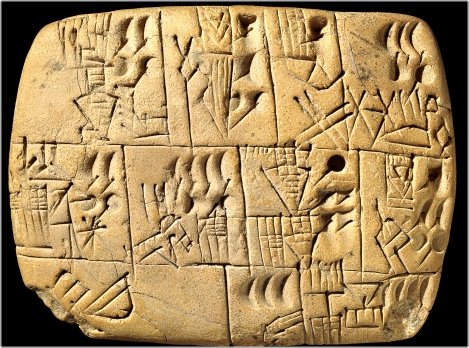 Beer on cuneiform tablets