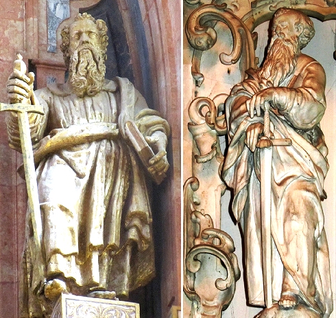 Saints with swords