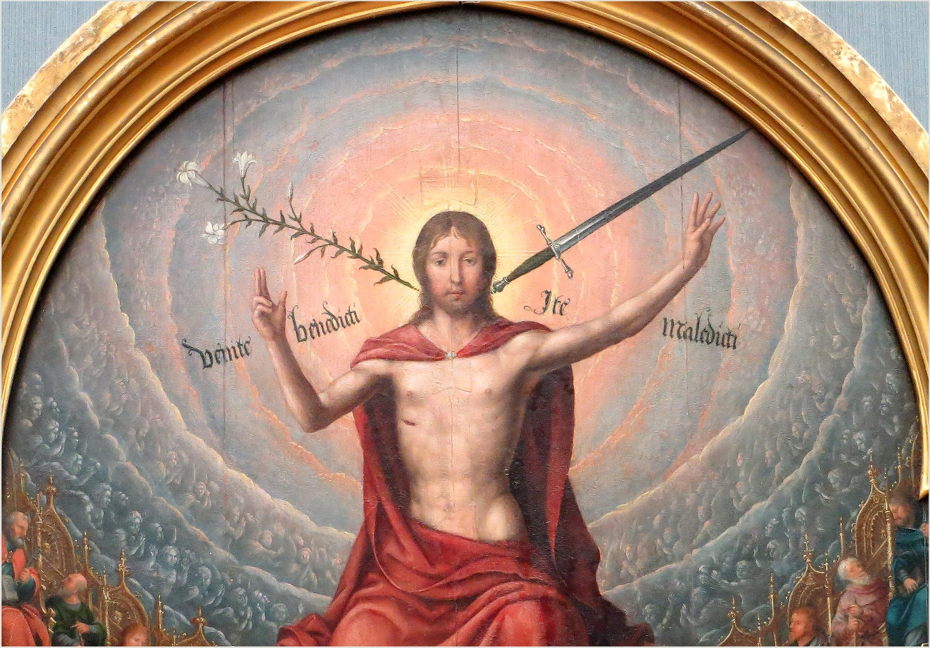 Jesus with sword