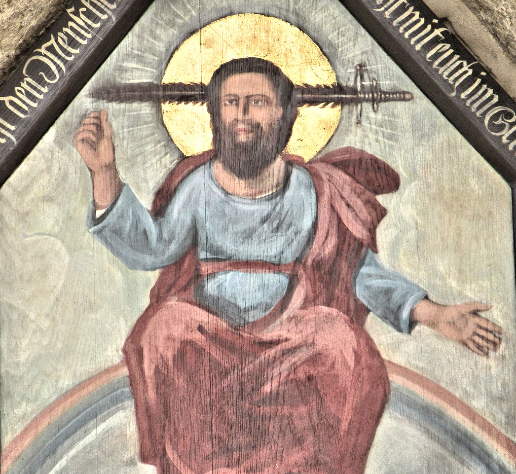 Jesu with sword from his mouth; Tallin