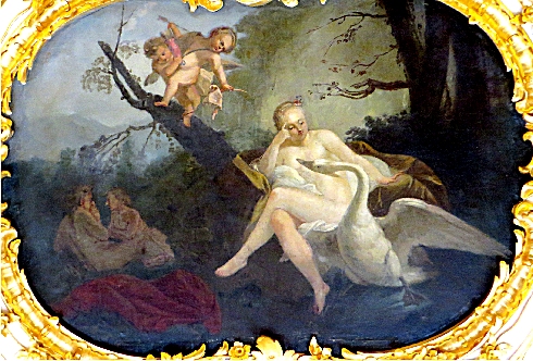 Leda and swan in the Catherine Palace