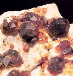 Crystals (garnets)