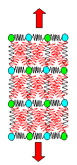 Spring model for lateral contraction