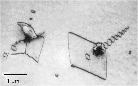 Dislocation loop generation by precipitates