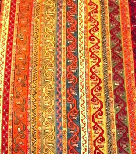 Top view of rug