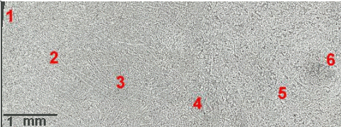 Structure of cast steel