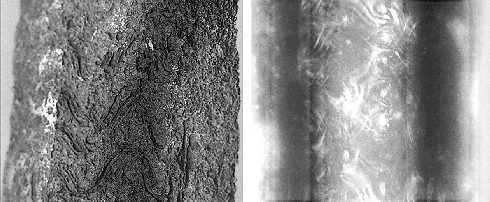 X-ray image of pattern welded sword