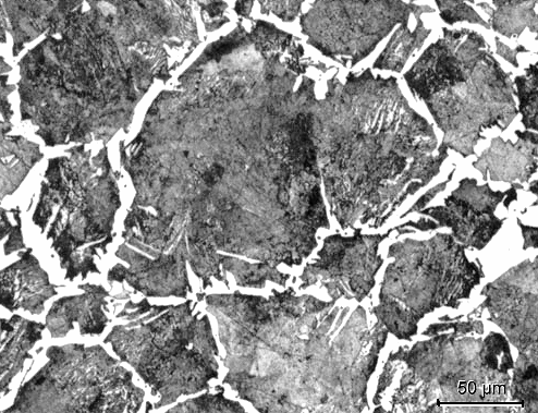 Structure of hypoeutectoid steel