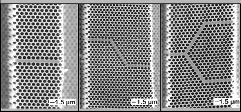 Photonic crystal; 2-dim.; pores in Si