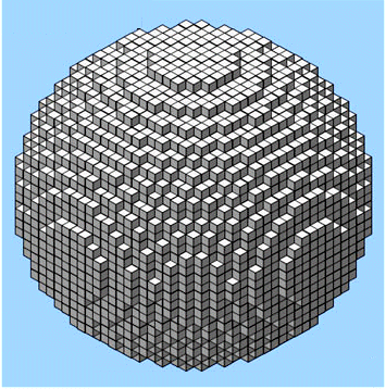 Sphere mae from cubes