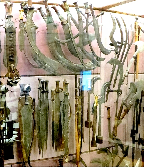 African swords; Copenhagen museum