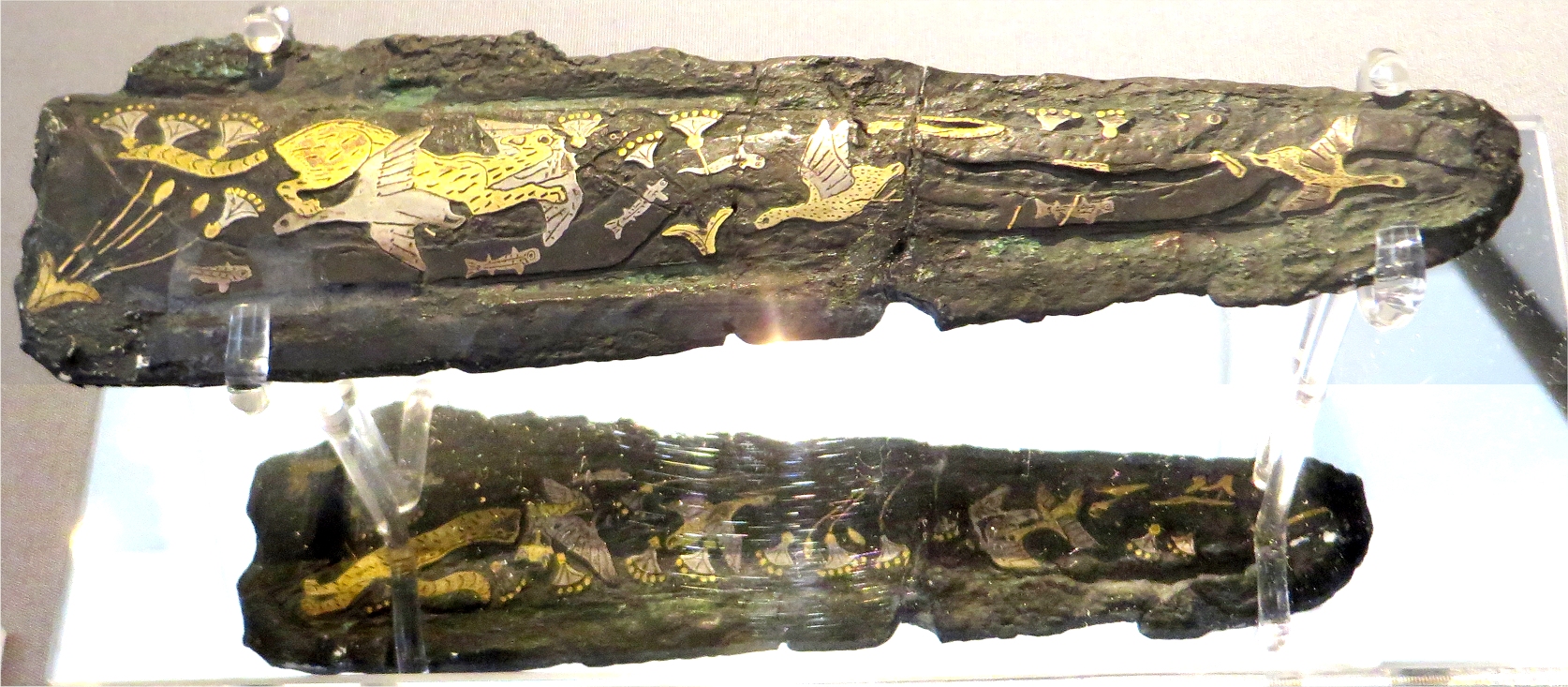 Archaeological Museum Athens; decorated 
bronze dagger