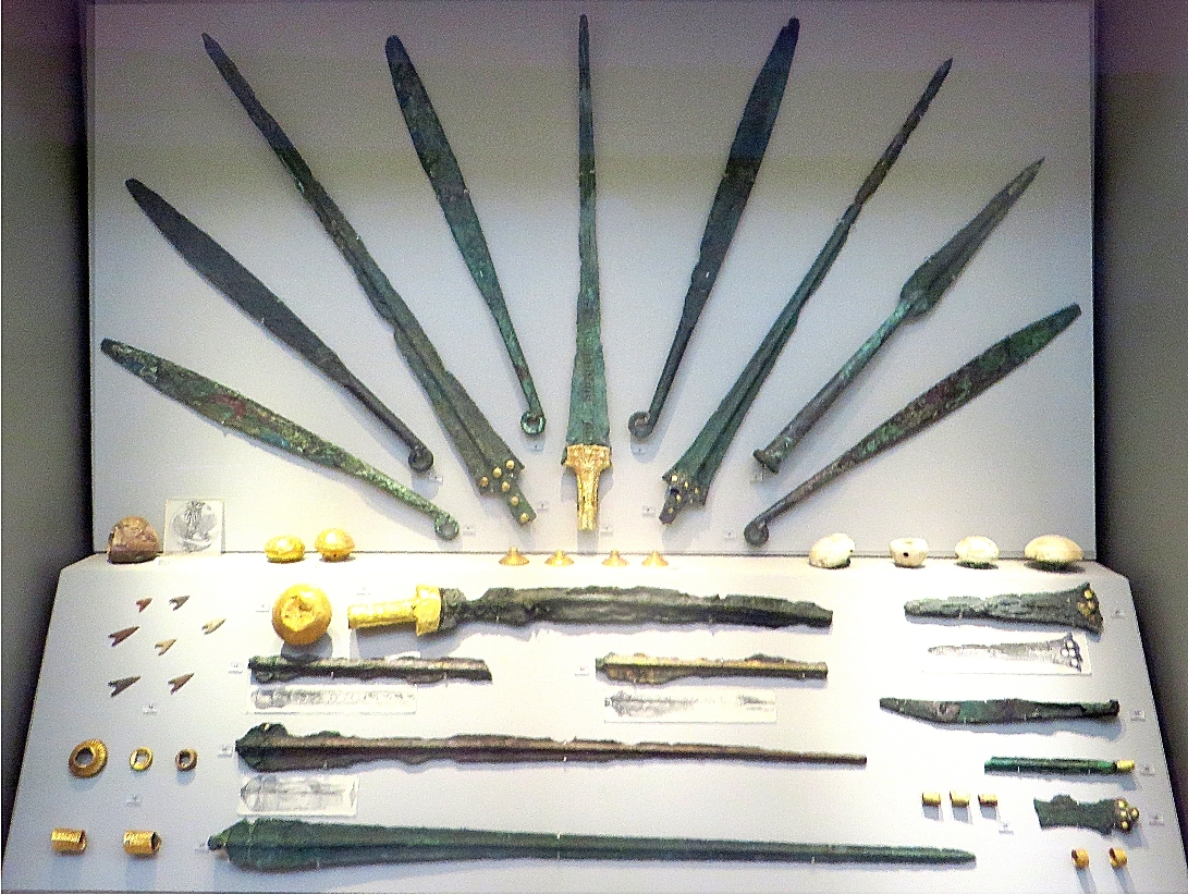 Archaeological Museum Athens; swords