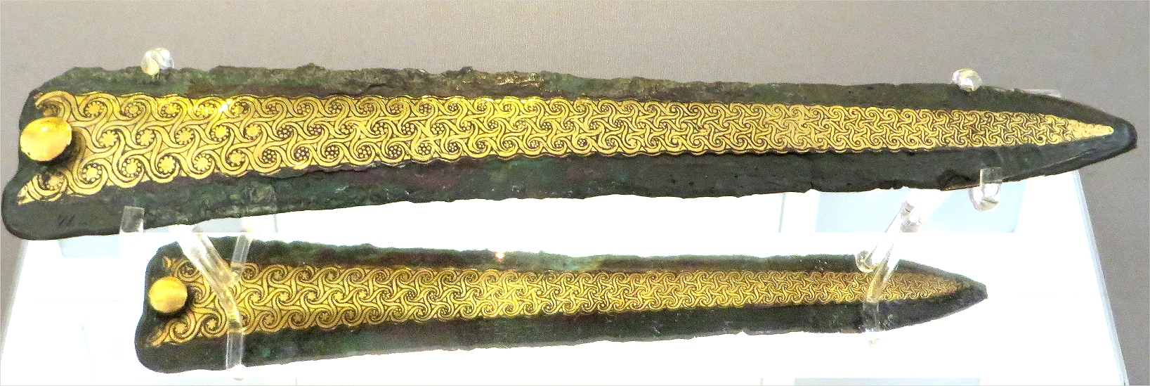 Archaeological Museum Athens; decorated bronze 
dagger