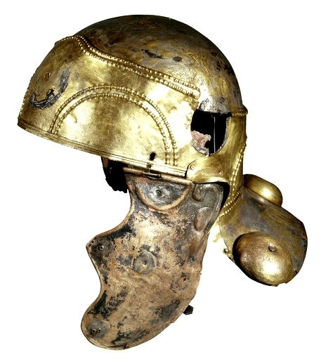 Roamn brass helmet