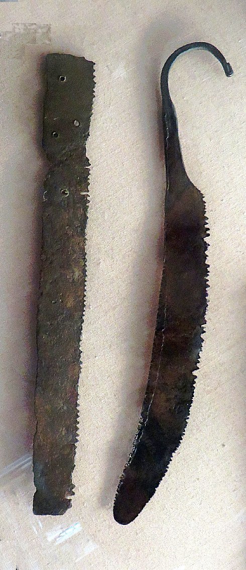 Cyprus Museum; bronze saws