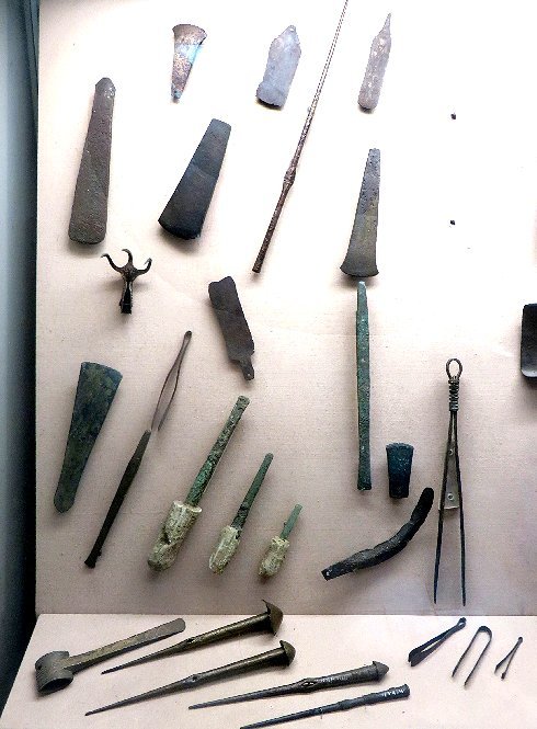 Cyprus Museum; bronze tools