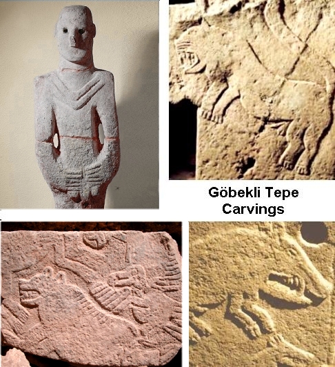 Gbekli Tepe; carvings on 
stones