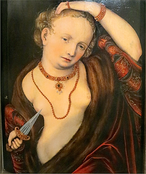 Gottorf castle, Cranach, Lucretia