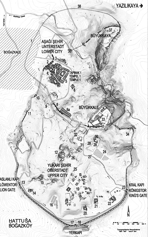 Plan of Hattusa