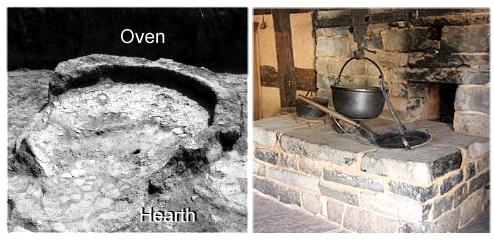 Hearthe and oven