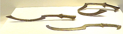 Israel museum; kopesh swords