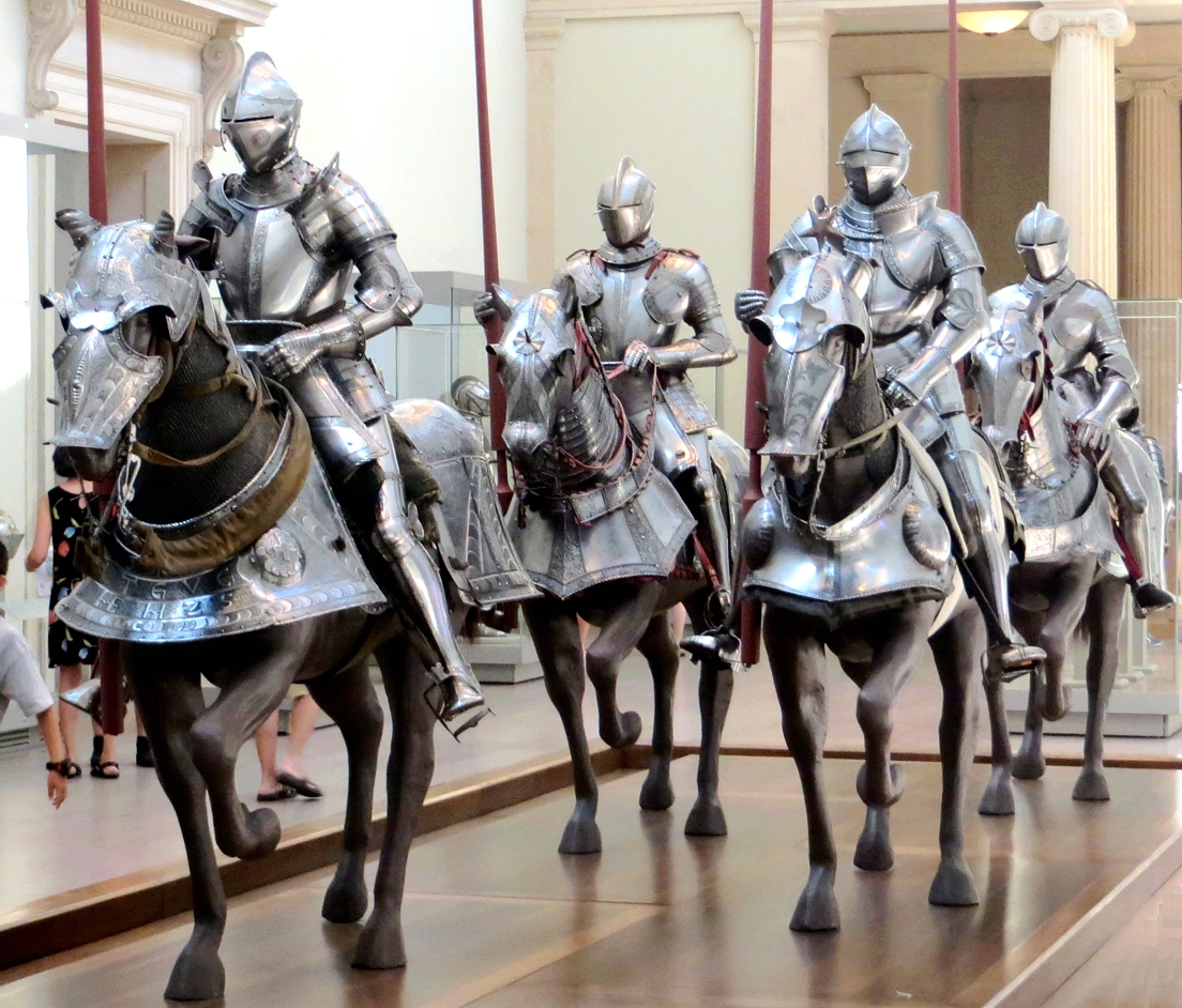 Knights in full armor