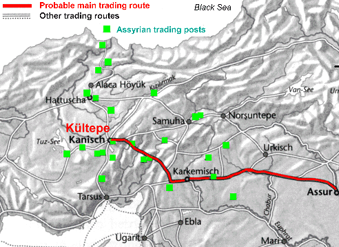 Kltepe trading routes