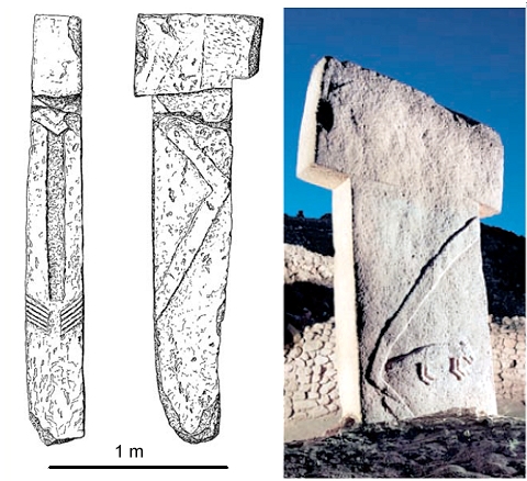 Humanoid T-shaped pillars from Nevali 
Cori and Gbekli Tepe