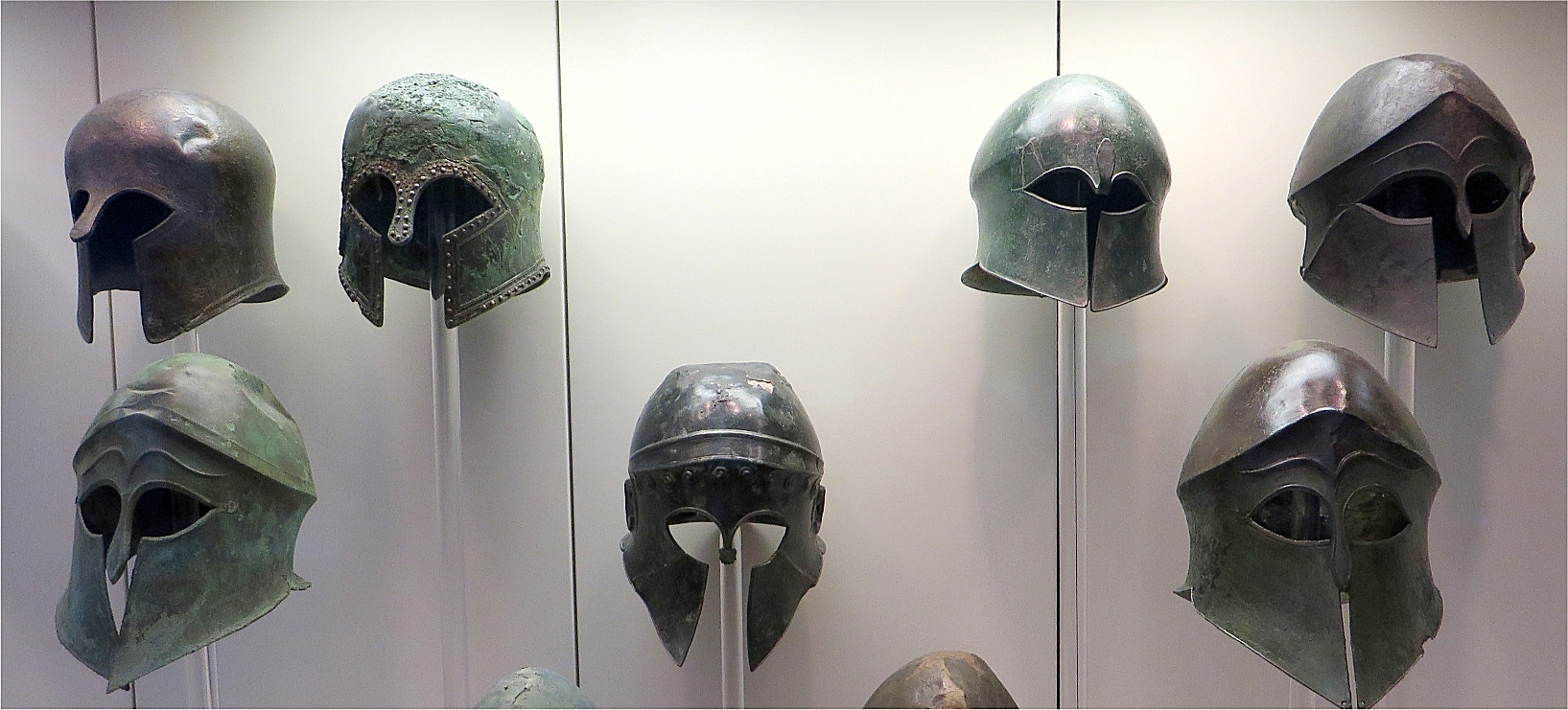 Olympia Museum; helmets