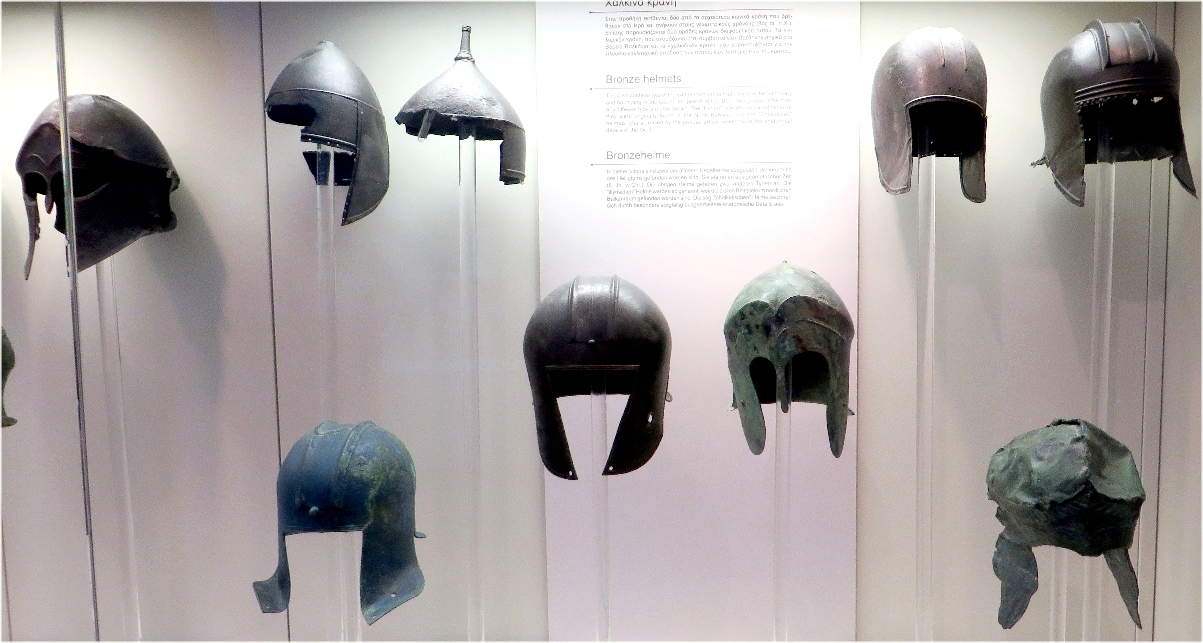 Olympia Museum; helmets