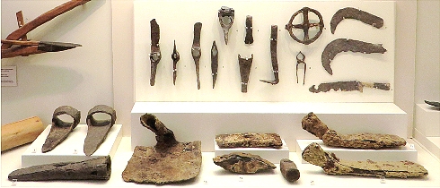 Olympia Museum; iron tools