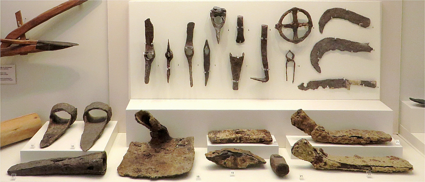 Olympia Museum; iron tools