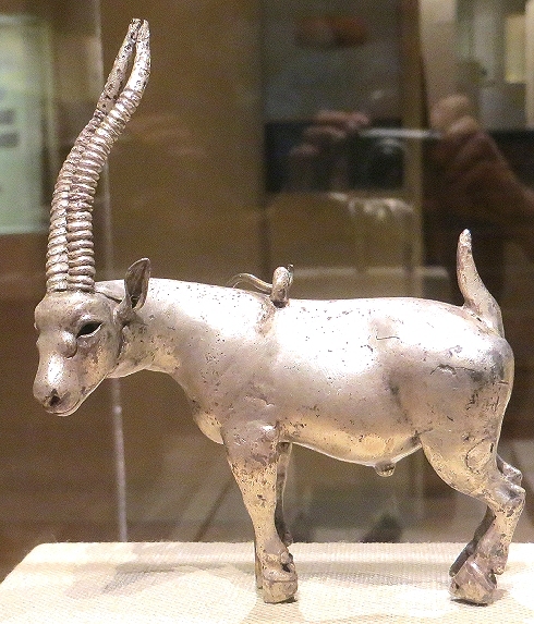 Silver antelope. Proto Elamite, ca. 3000 BC